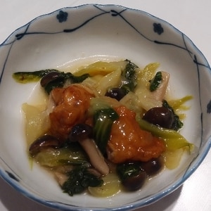 小松菜と練り物のさっと煮♩